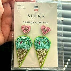 Ice Cream Beaded Earrings